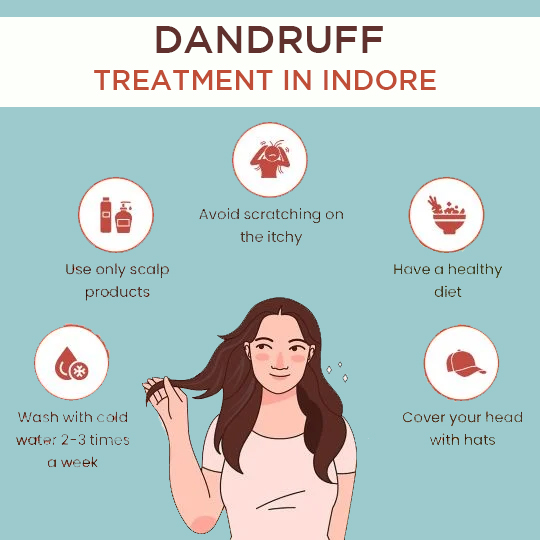 Dandruff Treatment in Indore Aftercare: Use only scalp products, Have a Healthy diet, Wash with cold water 2-3 times a week and more